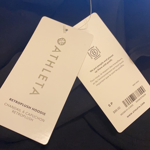 Athleta Retroplush Hoodie // Black - Picture 7 of 9